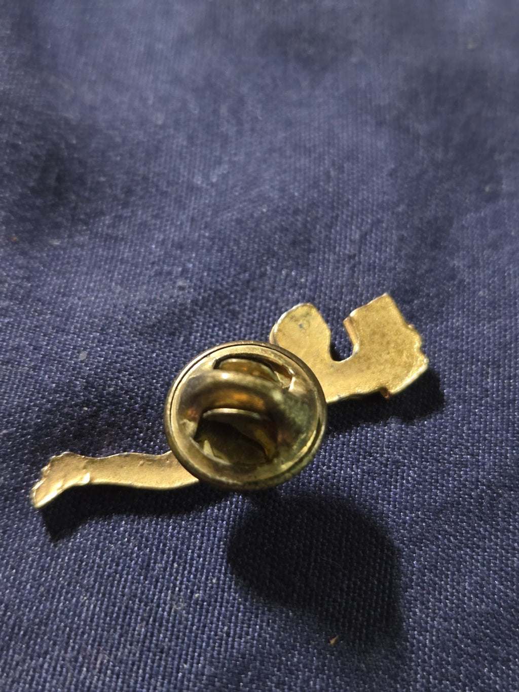 Vintage Gold-toned Swimmer Award Chenile Pin
