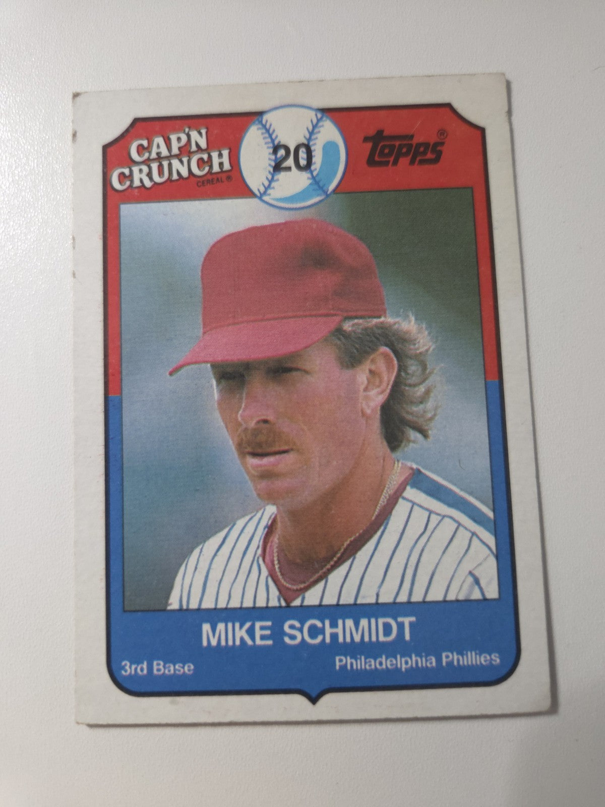 MLB - 1989 Topps Cap'n Crunch - Mike Schmidt - #16 - Philadelphia Phillies - Nm
