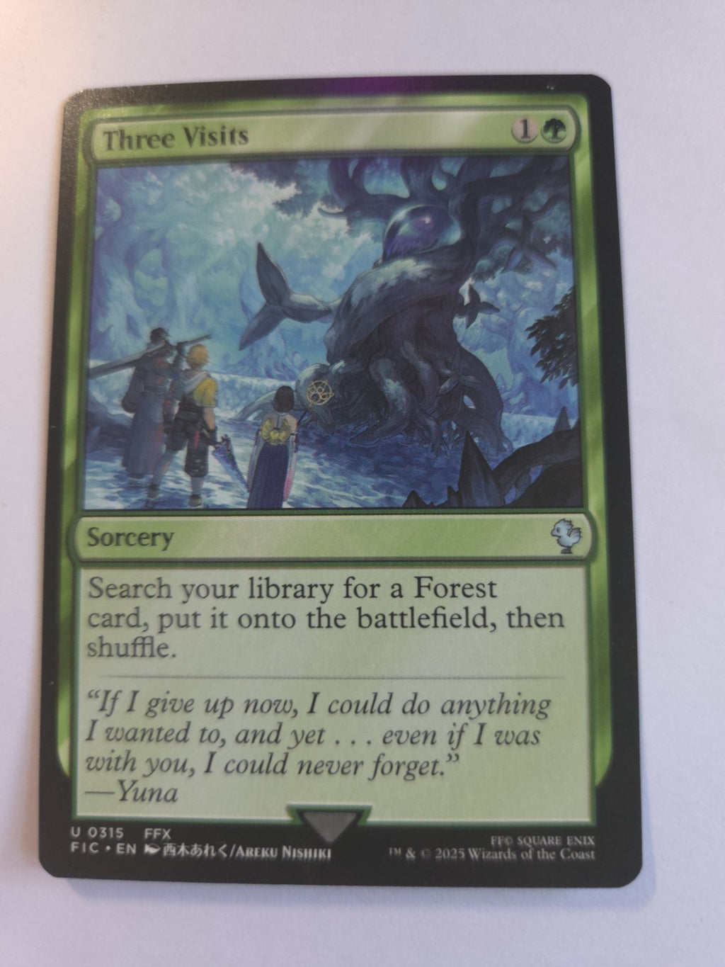 Magic The Gatheri - Three Visits - Commander: Final Fantasy - Regular - U - 0315