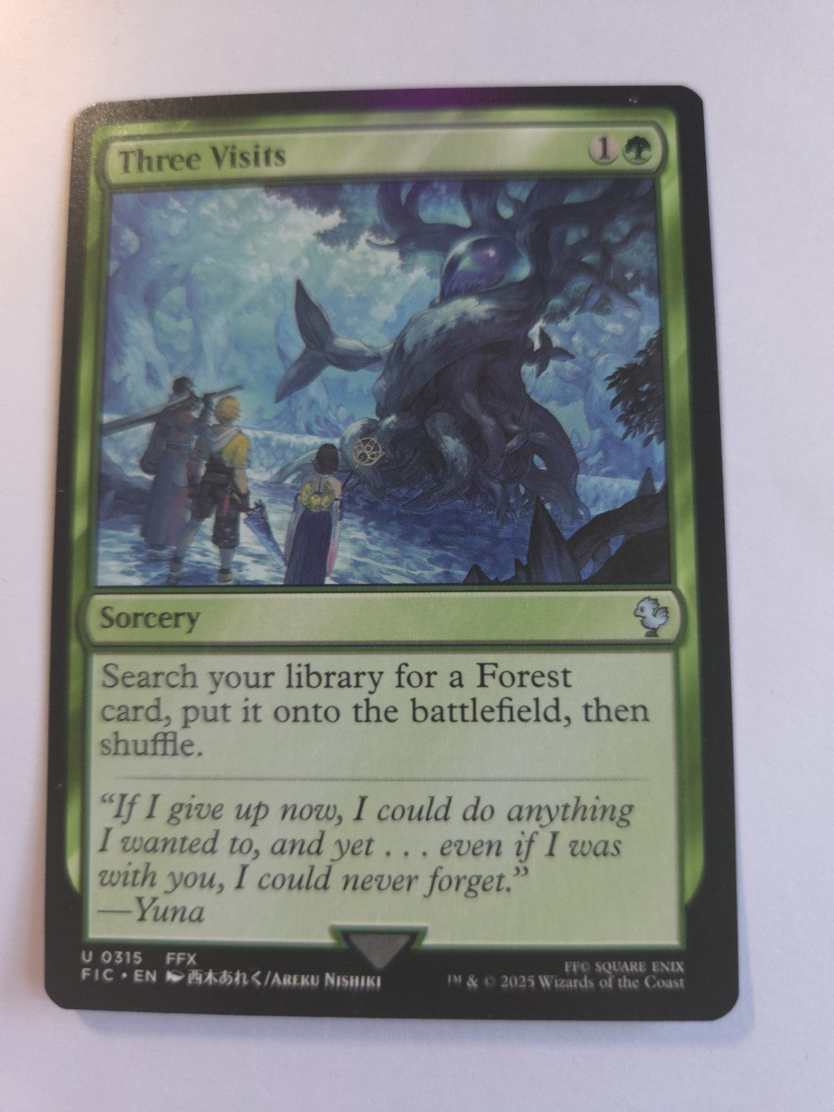 Magic The Gatheri - Three Visits - Commander: Final Fantasy - Regular - U - 0315