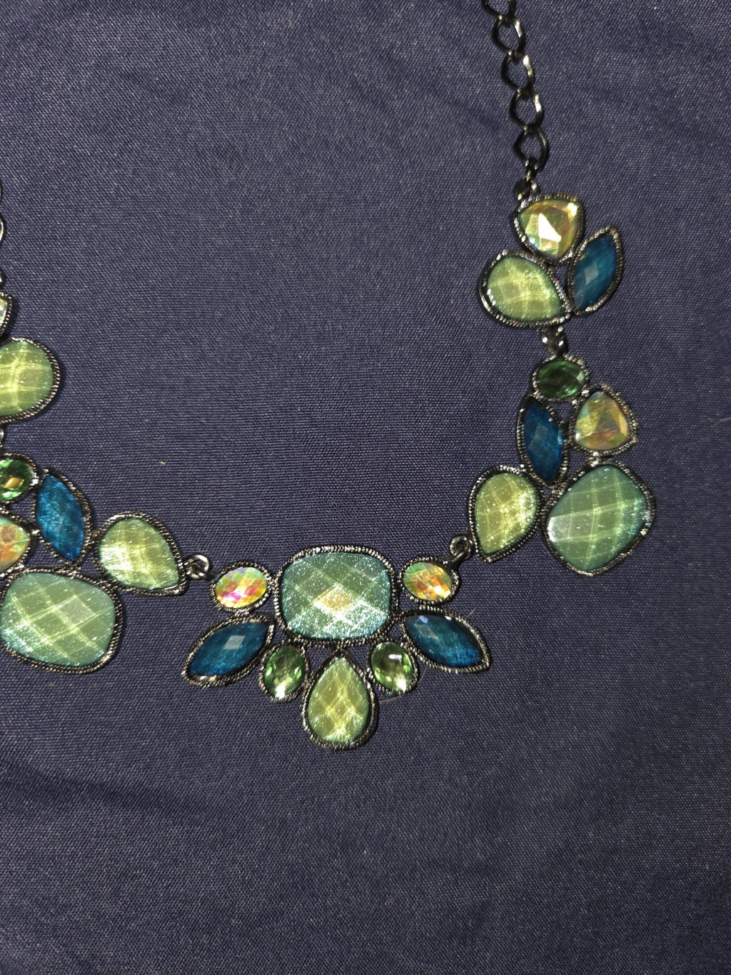 Blue Bold Stone Necklace (NWT)