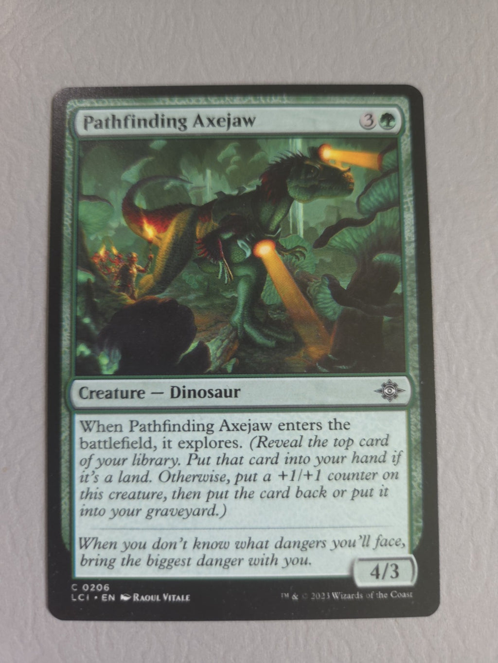 MTG - Pathfinding Axejaw - The Lost Caverns of Ixalan - Regular - C - 206 - NM