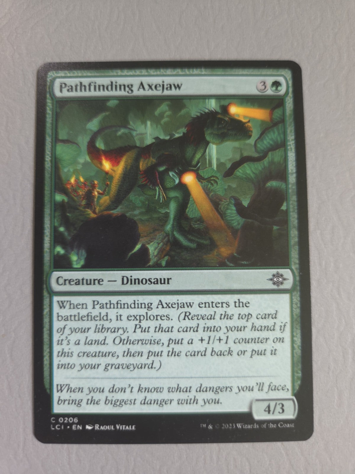 MTG - Pathfinding Axejaw - The Lost Caverns of Ixalan - Regular - C - 206 - NM