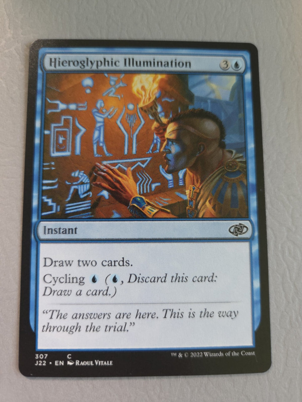 MTG - Hieroglyphic Illumination - Jumpstart 2022 - Regular - C - 307 - NM