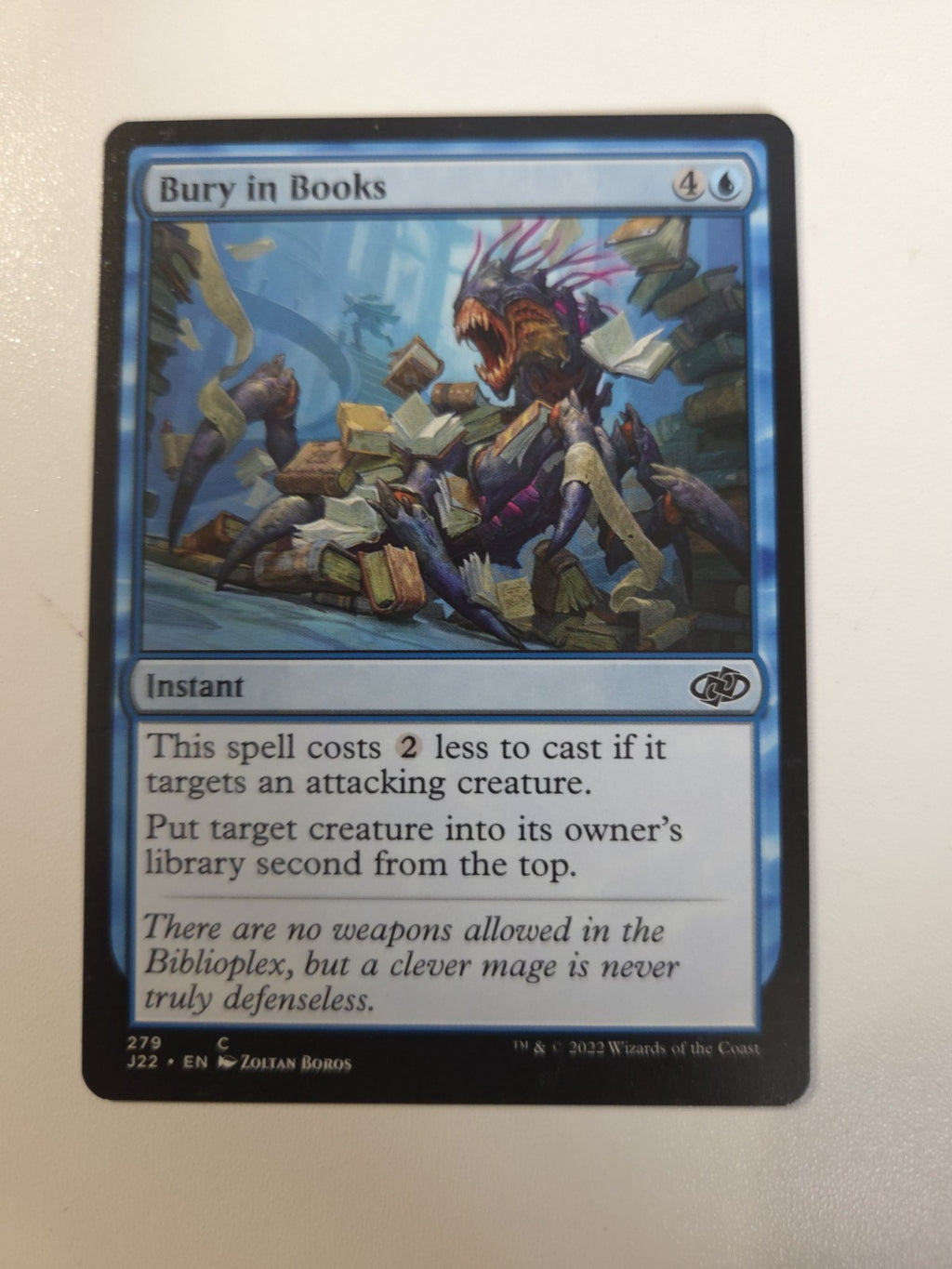 MTG - Bury in Books - Jumpstart 2022 - Regular - C - 279 - NM