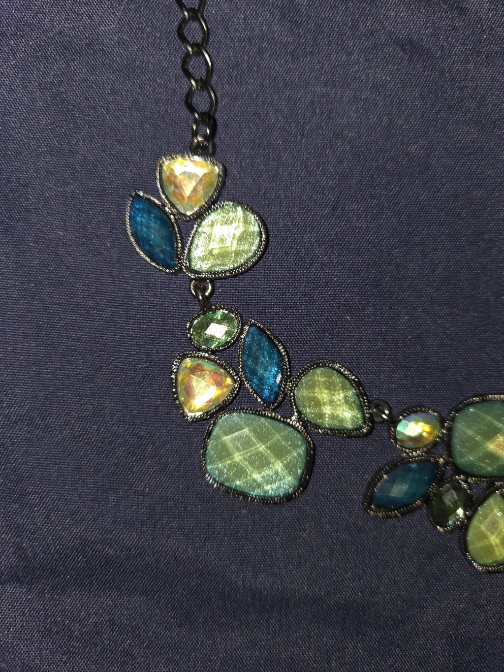 Blue Bold Stone Necklace (NWT)