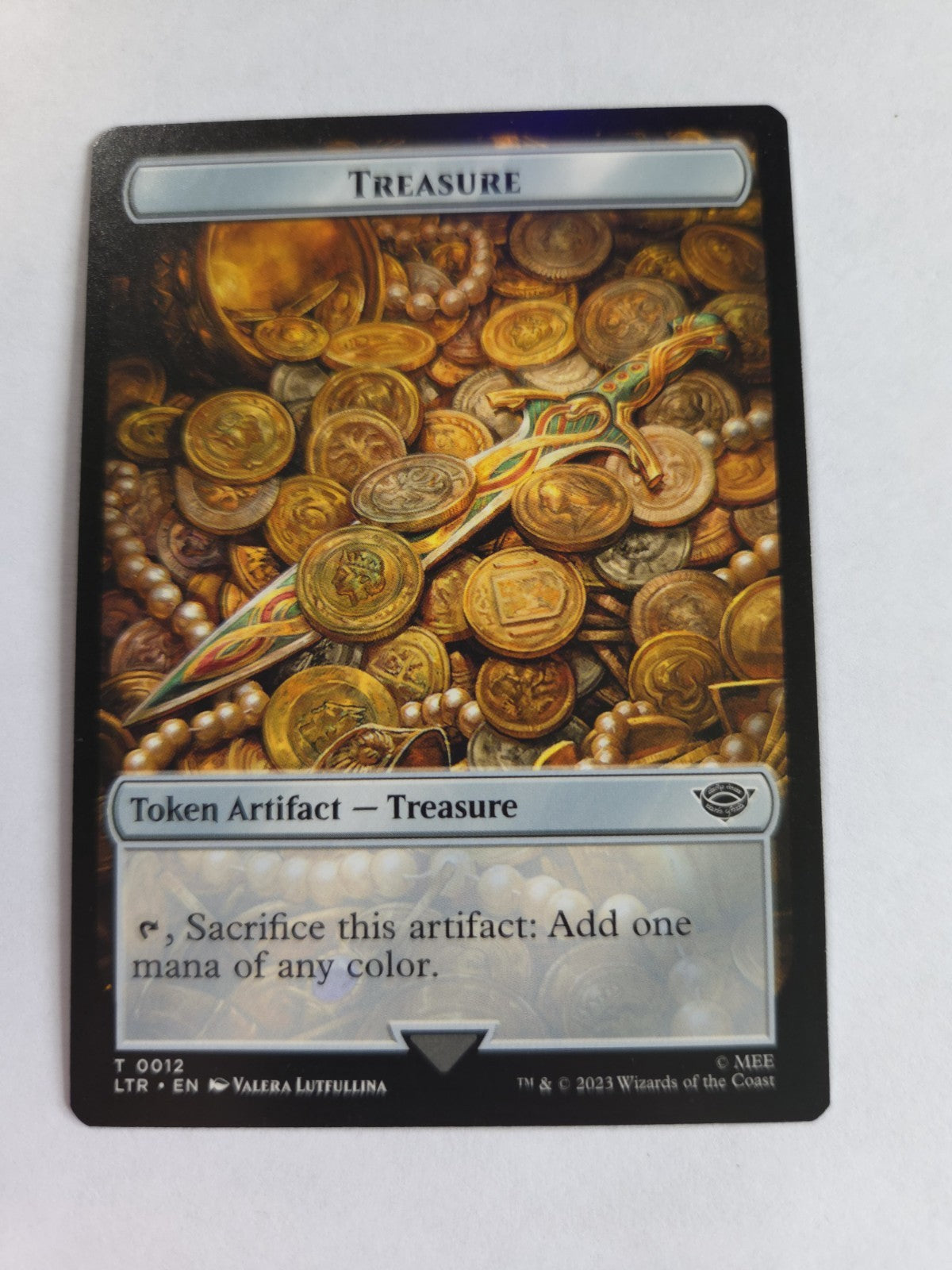 Human   Treasure Double-Sided Token Commander: the Lord of the Rings: Tales...