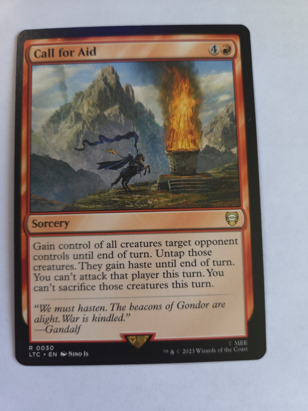 MTG Call for Aid Commander: the Lord of the Rings: Tales of Middle-Earth Regular