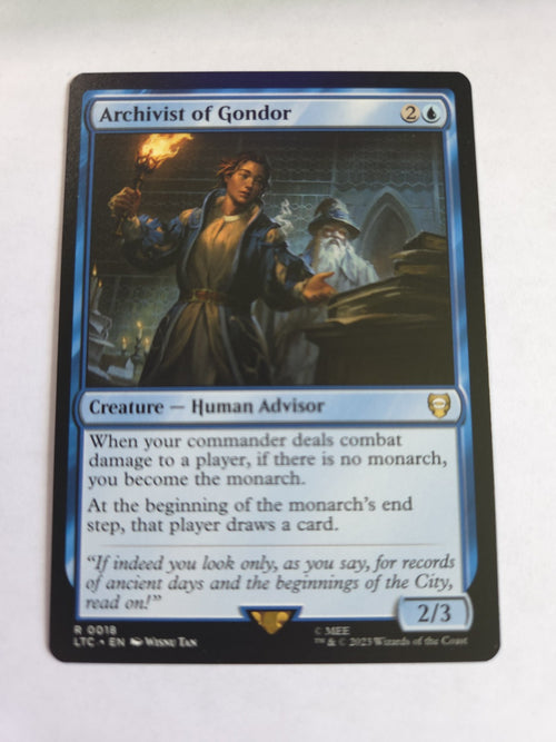 Archivist of Gondor Commander: the Lord of the Rings: Tales of Middle-Earth...
