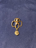 VINTAGE GIRL SCOUT - BROWNIE MEMBERSHIP PIN WITH PETAL