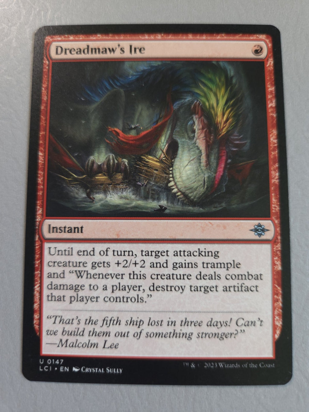 MTG - Dreadmaw's Ire - The Lost Caverns of Ixalan - Regular - U - 147 - NM