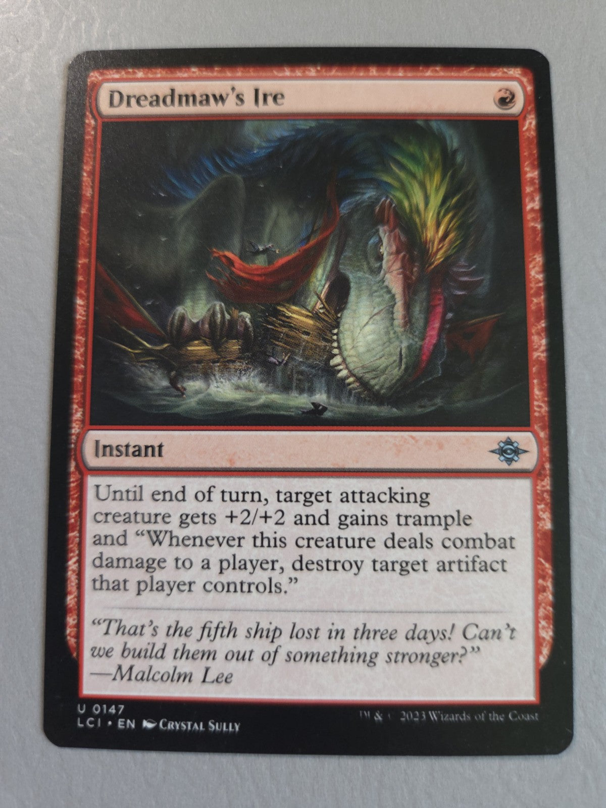 MTG - Dreadmaw's Ire - The Lost Caverns of Ixalan - Regular - U - 147 - NM