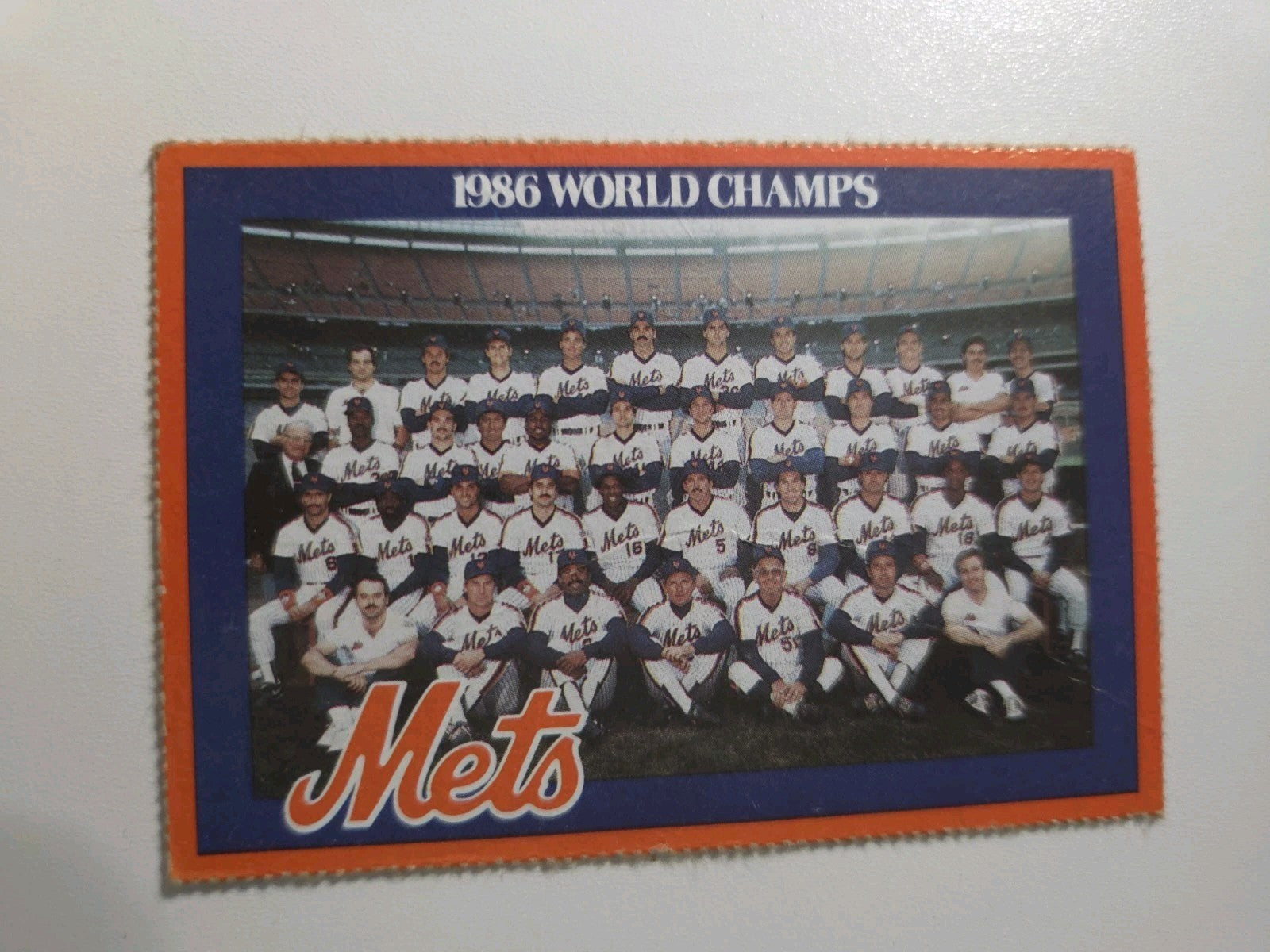 MLB - 1986 World Champs Mets Promo Card