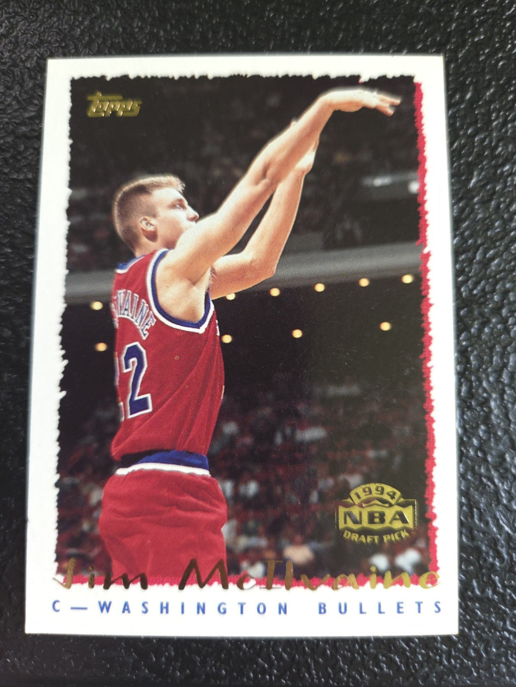 NBA - JIm McIlvaine - 1994-95 Topps -  #238 - RC - Washington Bullets - VG