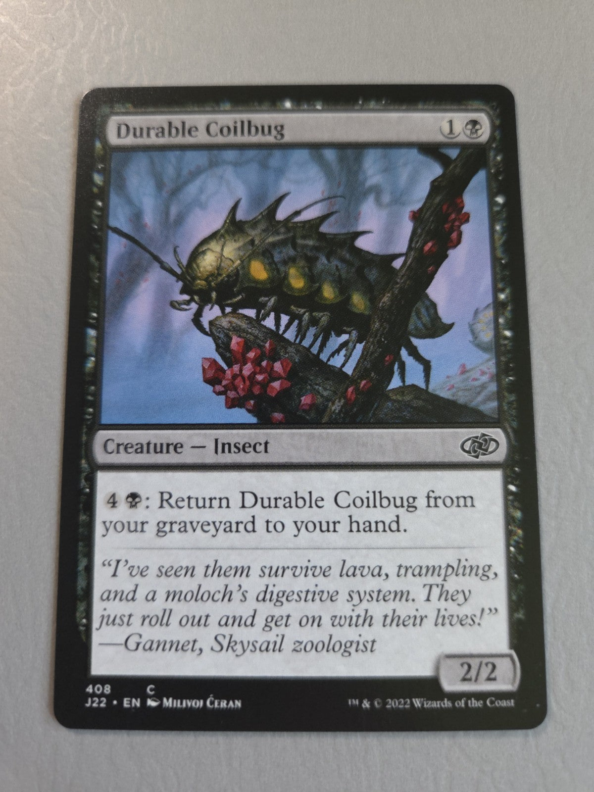 MTG - Durable Coilbug - Jumpstart 2022 - Regular - C - 408 - NM