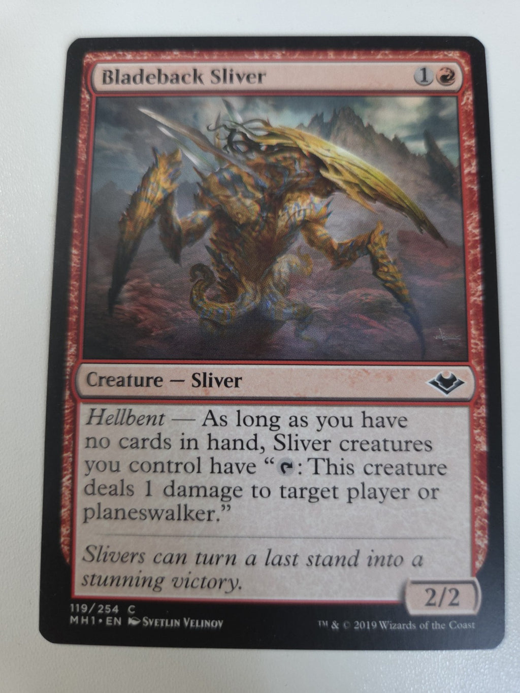 MTG - Bladeback Sliver - Modern Horizons - Regular - C - 119 - NM