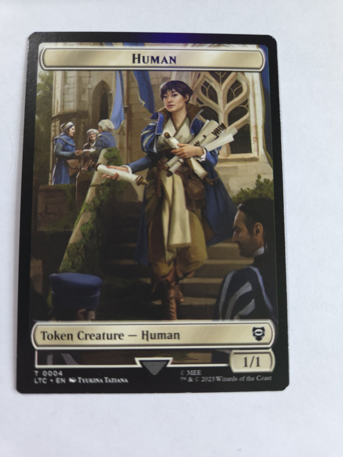 Human   Human Soldier (0002) Double-Sided Token Commander: the Lord of the...
