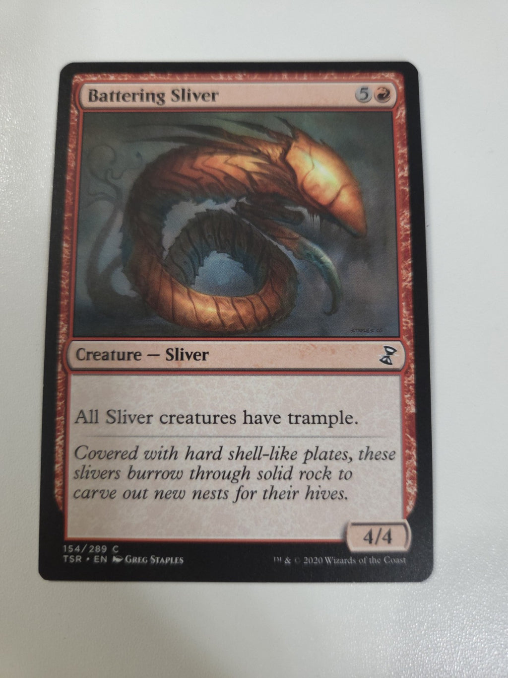 MTG - Battering Sliver - Time Spiral Remastered - Regular - C - 154 - NM