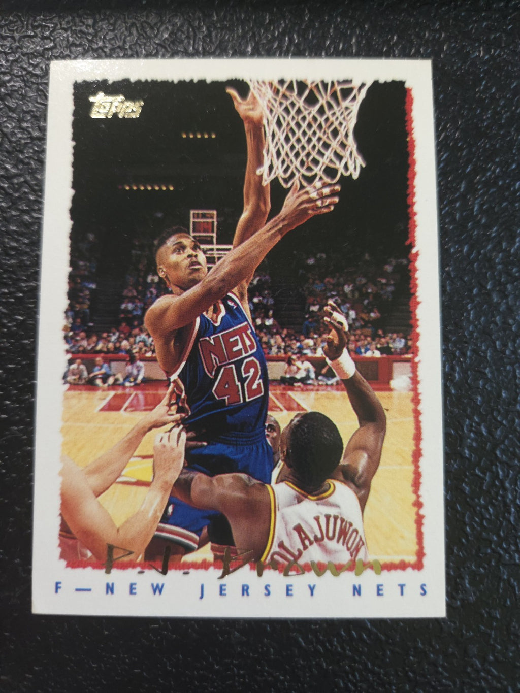 NBA - P.J. Brown - 1994-95 Topps - #316 - New Jersey Nets - EX
