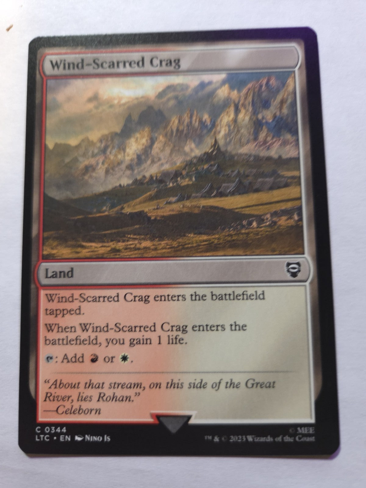 MTG - Wind Scarred Craig - Commander: the Lord of the Rings: Tales of Middle-Ear