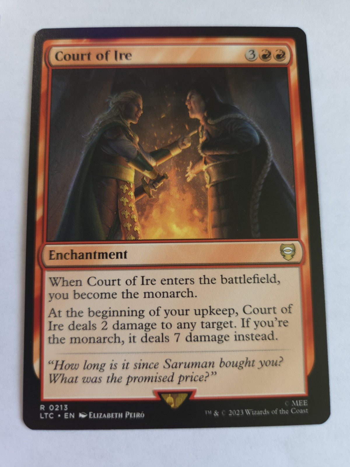 MTG Court of Ire Commander: the Lord of the Rings: Tales of Middle-Earth Regular