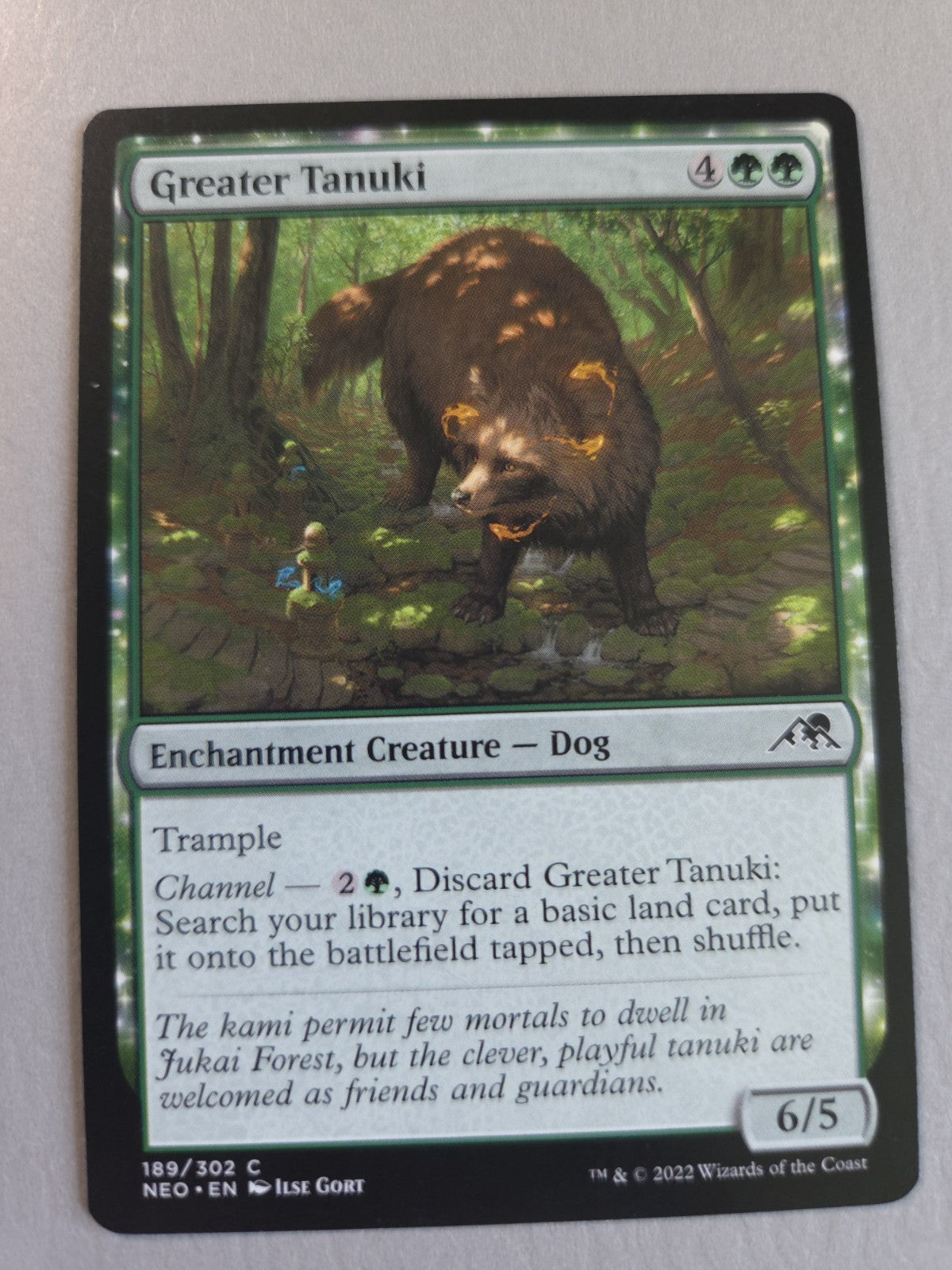 MTG - Greater Tanuki - Kamigawa: Neon Dynasty - Regular - C - 189 - NM
