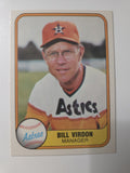 MLB - 1981 Fleer - Bill Virdon - #61 - Houston Astros - NM