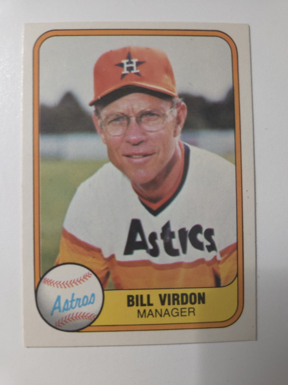 MLB - 1981 Fleer - Bill Virdon - #61 - Houston Astros - NM