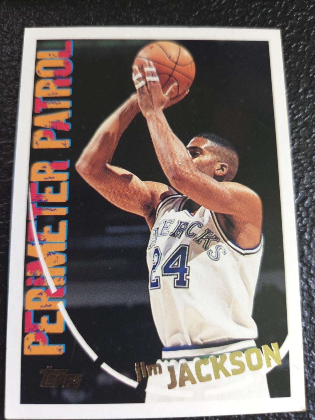 NBA - Jim Jackson - 1994-95 Topps - #303 - Perimeter Patrol - Dallas Mavericks -