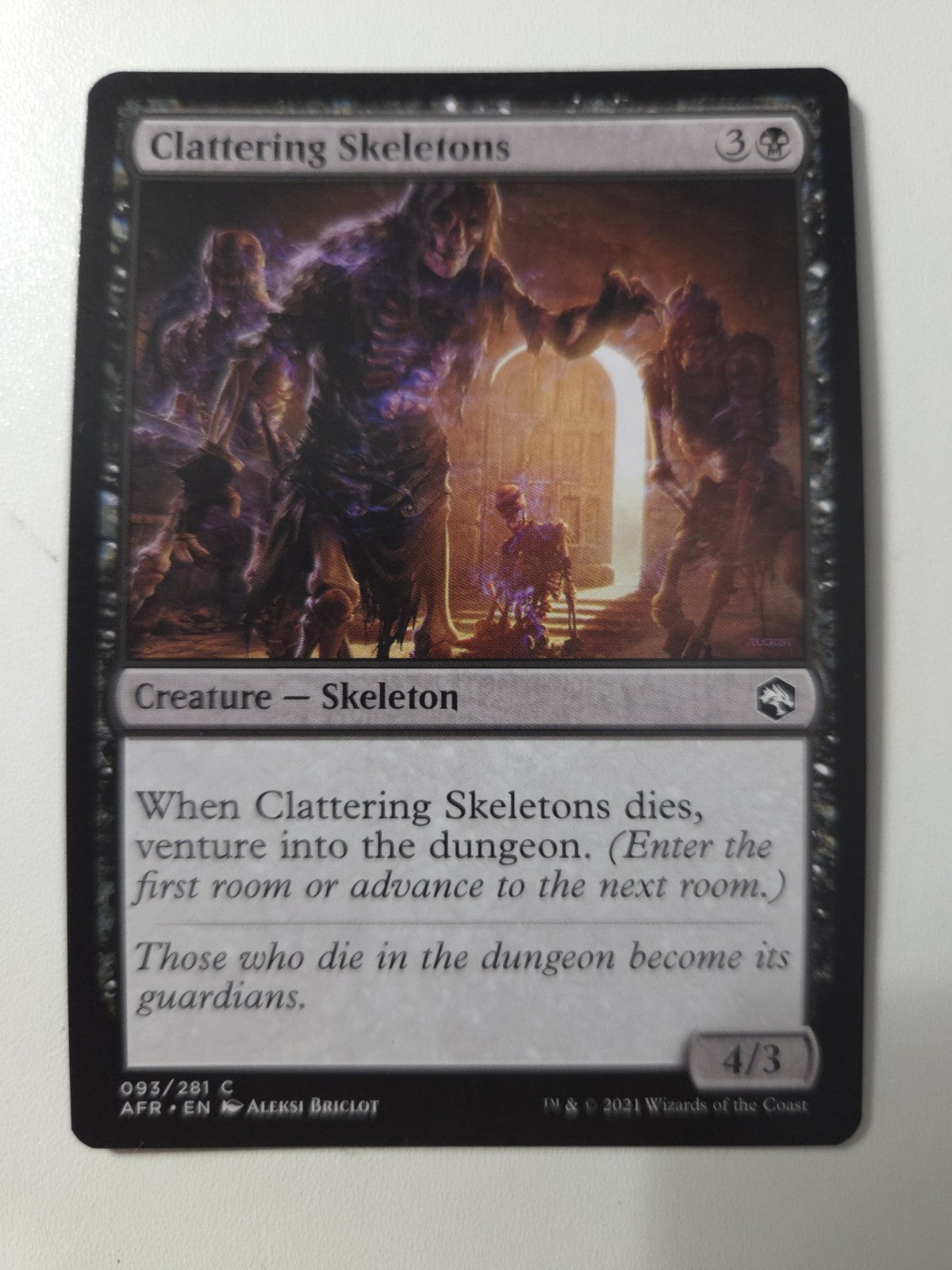 MTG - Clattering Skeletons - Adventures in the Forgotten Realms - Regular - C - 