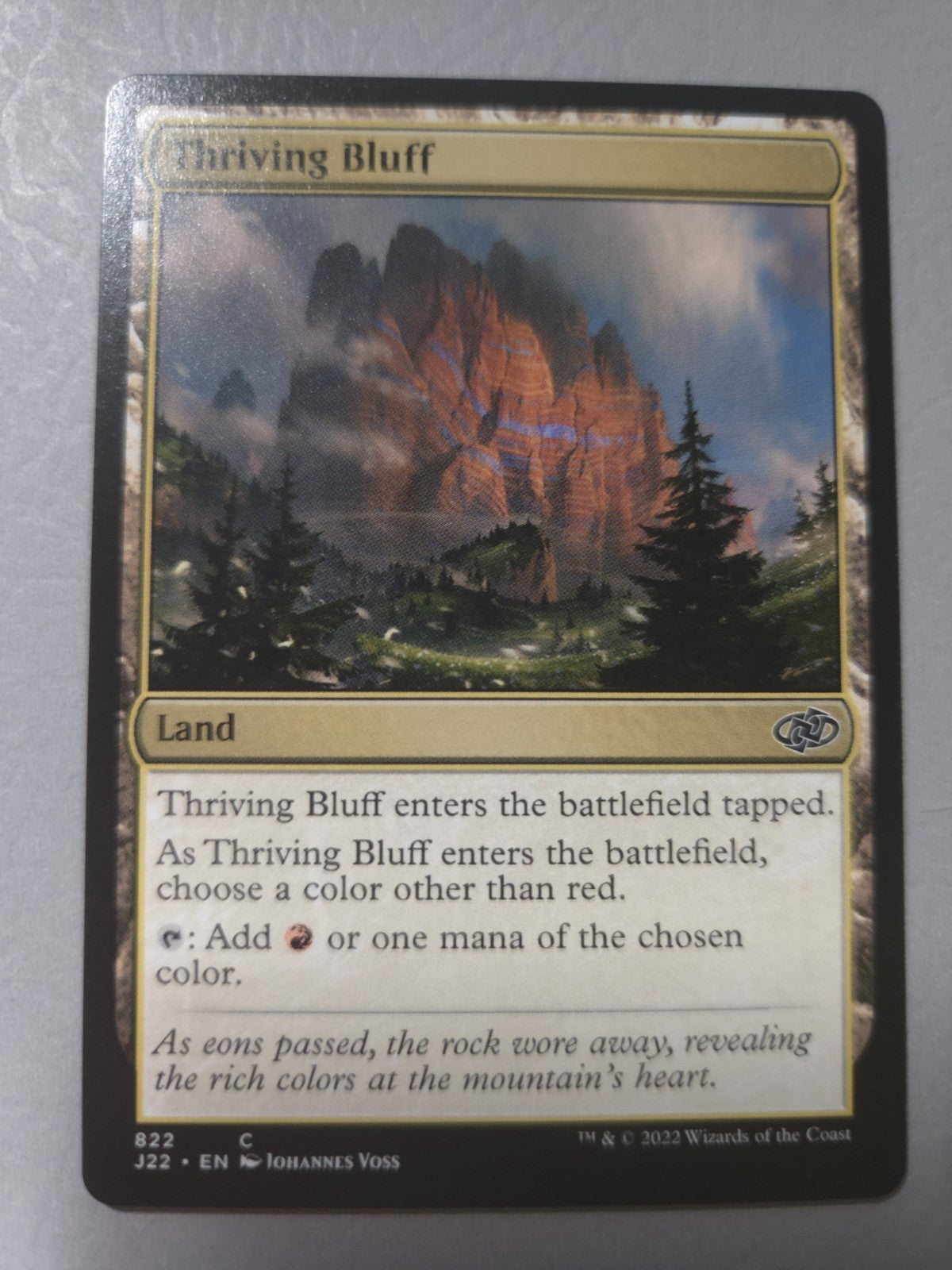 MTG - Thriving Bluff - Jumpstart 2022 - Regular - C - 822 - NM