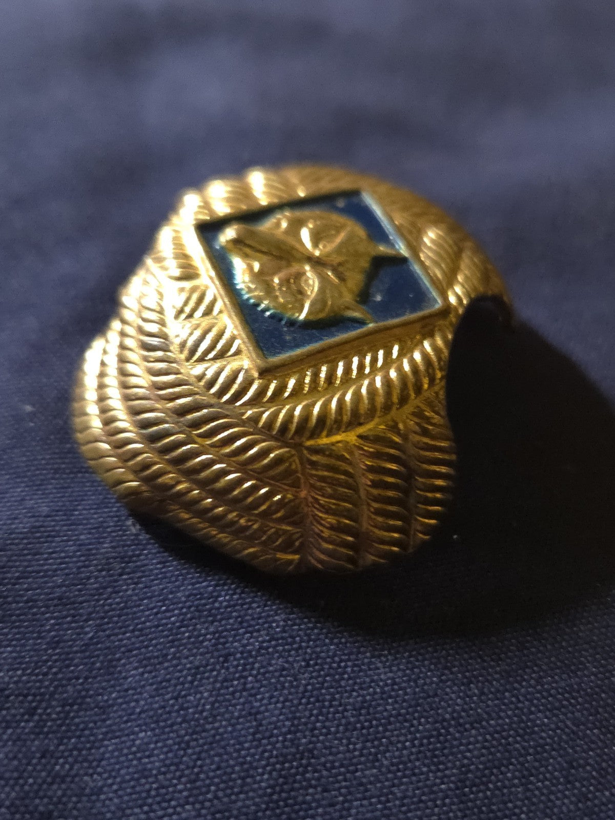 Cub Scout Wolf Rank Neckerchief Slide Boy Scouts of America Uniform Vintage BSA