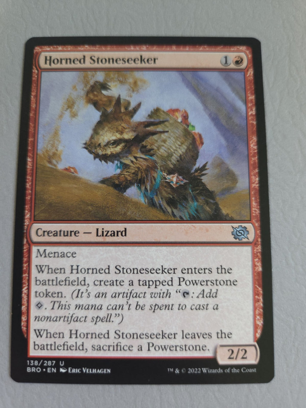 Horned Stoneseeker The Brothers' War Regular