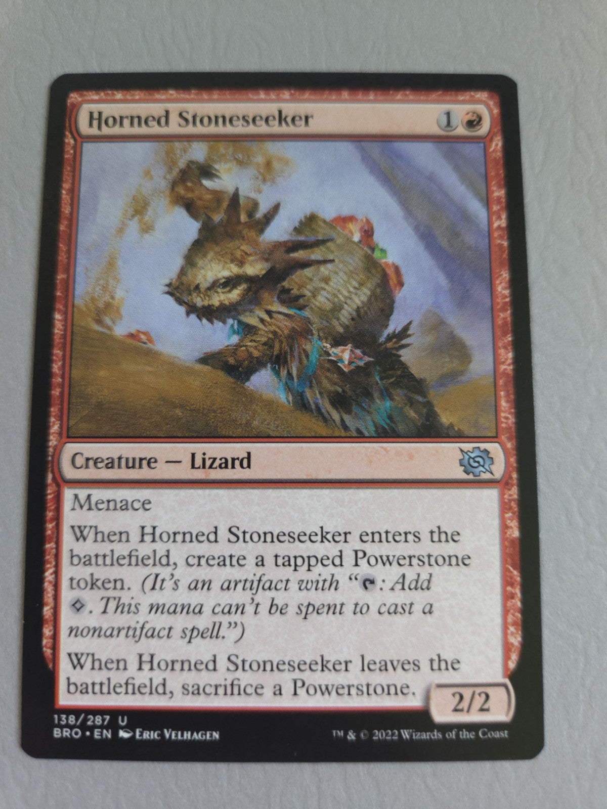 Horned Stoneseeker The Brothers' War Regular