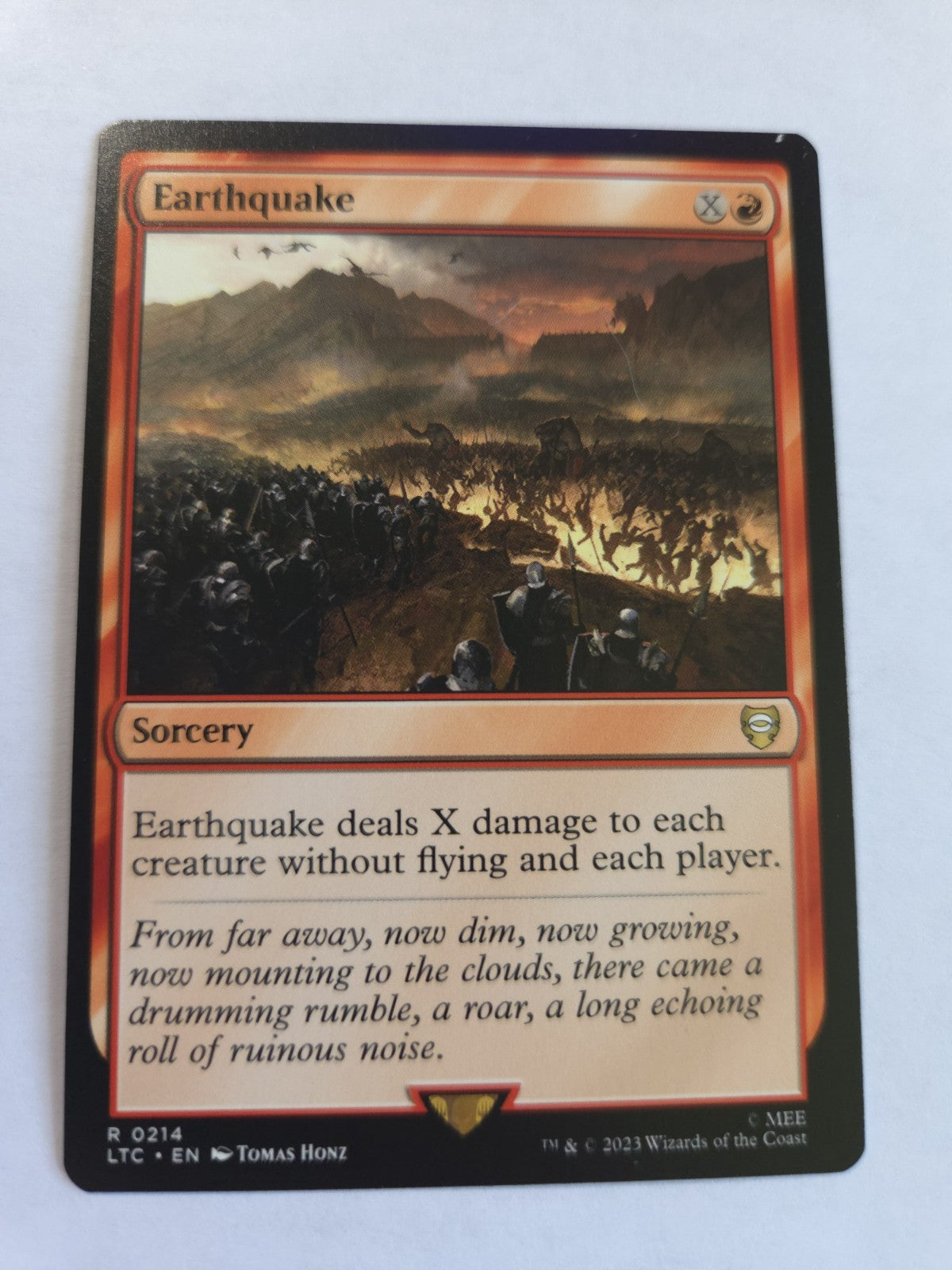 MTG - Earthquake Commander: the Lord of the Rings: Tales of Middle-Earth Regular