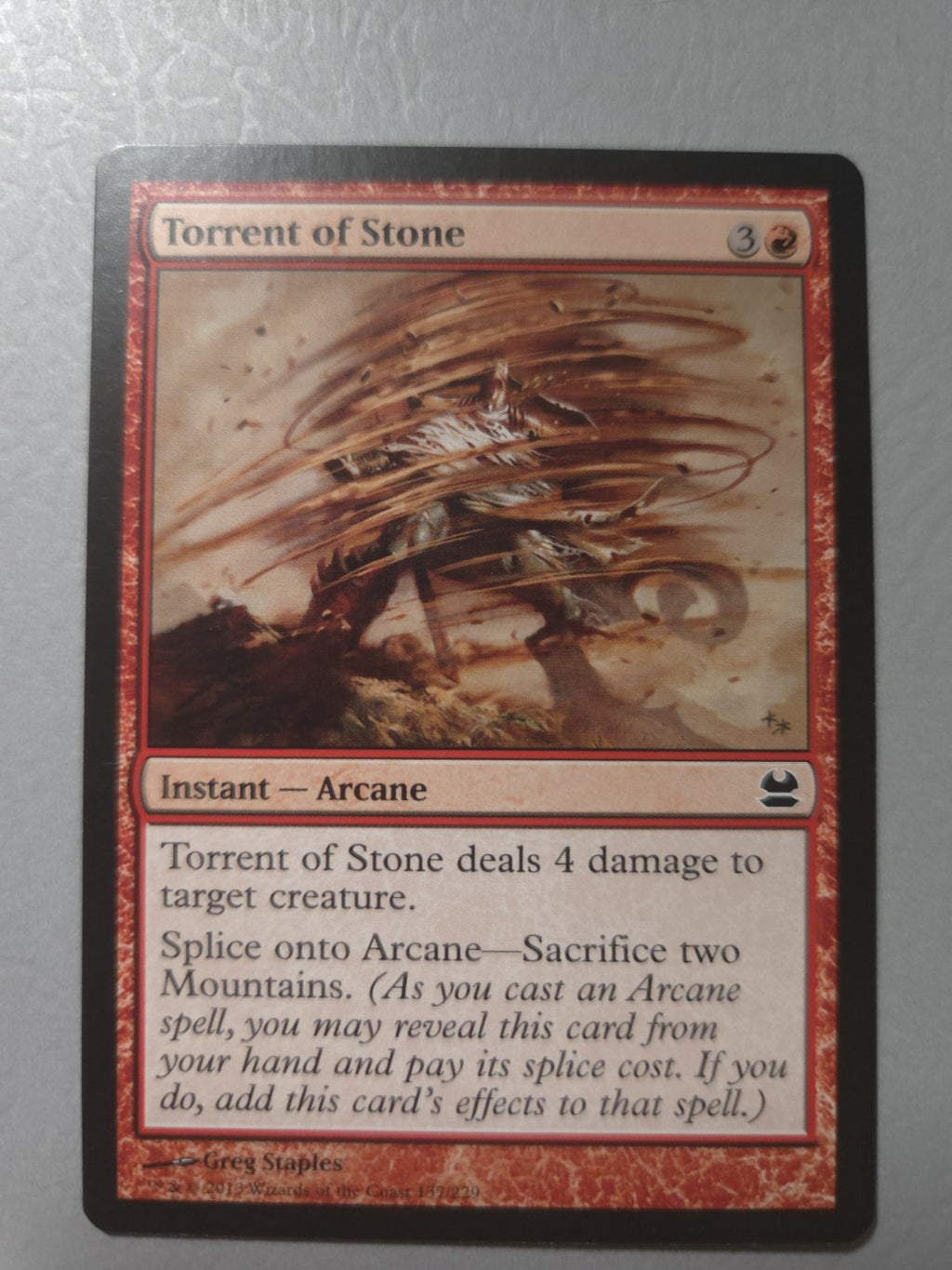 MTG - Torrent of Stone - Modern Masters - Regular - C - 137 - NM