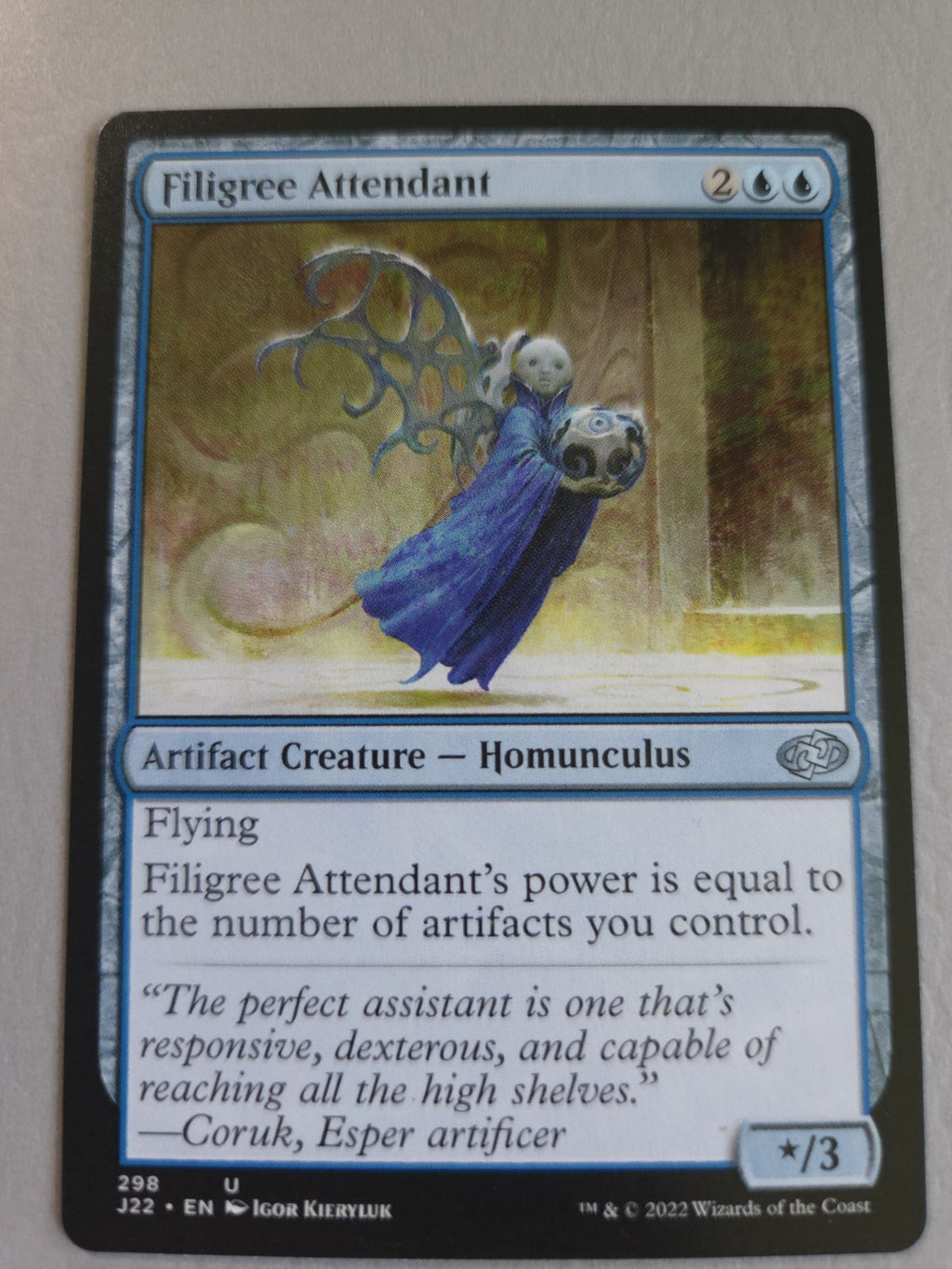 MTG - Filigree Attendant - Jumpstart 2022 - Regular - U - 298 - NM