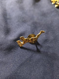 Vintage Gold-toned Swimmer Award Chenile Pin