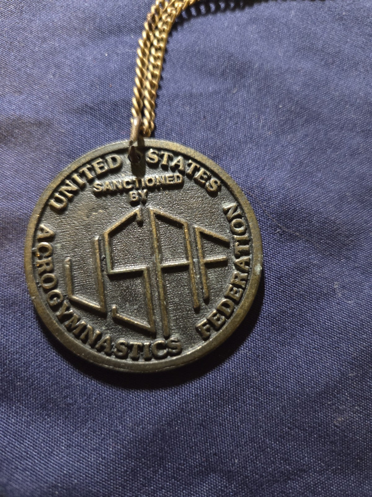 Us Acrogymnastics Federation Regional Championship XV Medal With Chain