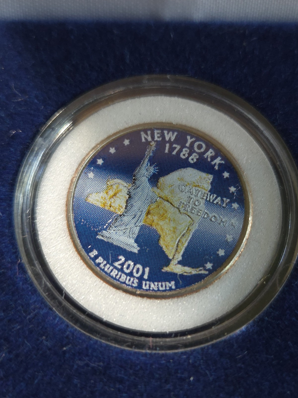 5 Colorized 2001 Statehood Quarters From MORGAN MINT. 