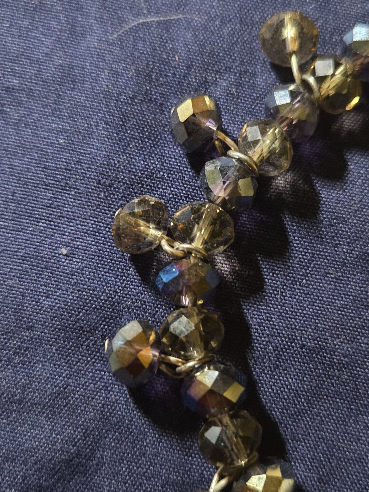 Vintage Estate Jewelry Glass Beaded Statement Bracelet