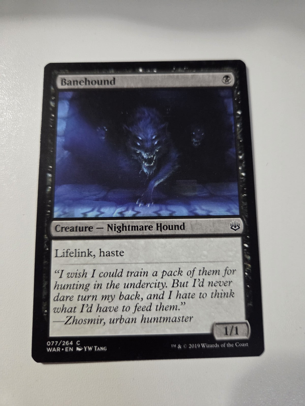 MTG - Banehound - War of the Spark - Regular - C - 77 -NM