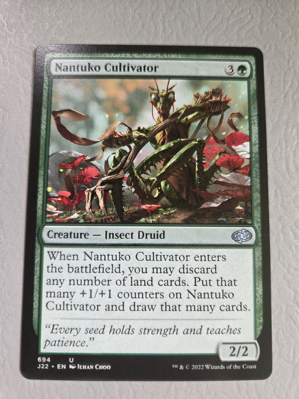 MTG - Nantuko Cultivator - Jumpstart 2022 - Regular - U - 694 - NM