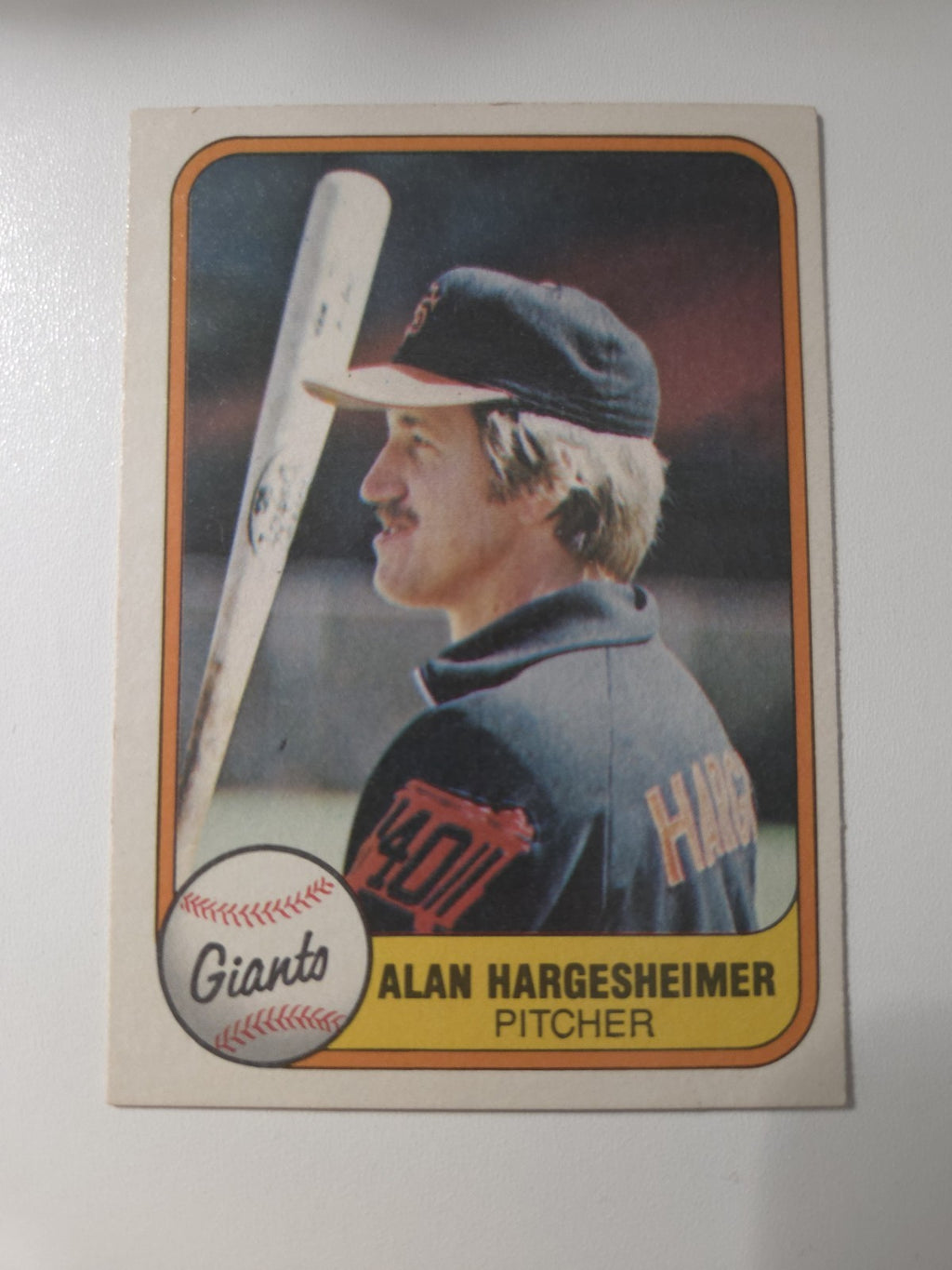 MLB - 1981 Fleer - Alan Hargesheimer #457 (RC) - SAN FRANCISCO GIANTS - NM