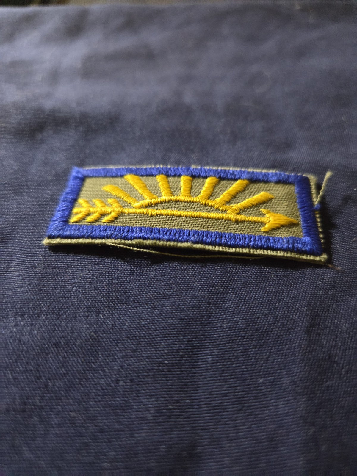 Cub Scout Arrow of Light Award gauze plastic back variation BSA Rank Patch