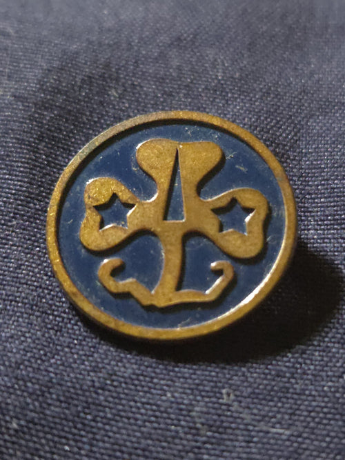 1950's Girl Scouts The World Association of Girl Guides &nGirl Scouts WAGGGS PIN