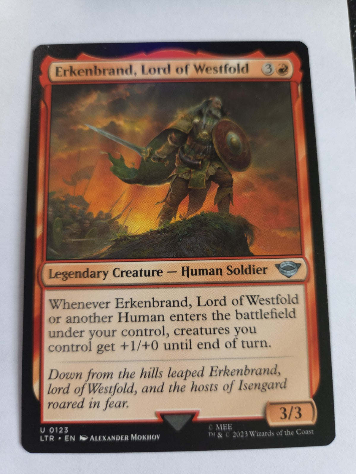 Erkenbrand, Lord of Westfold Universes Beyond: the Lord of the Rings: Tales...