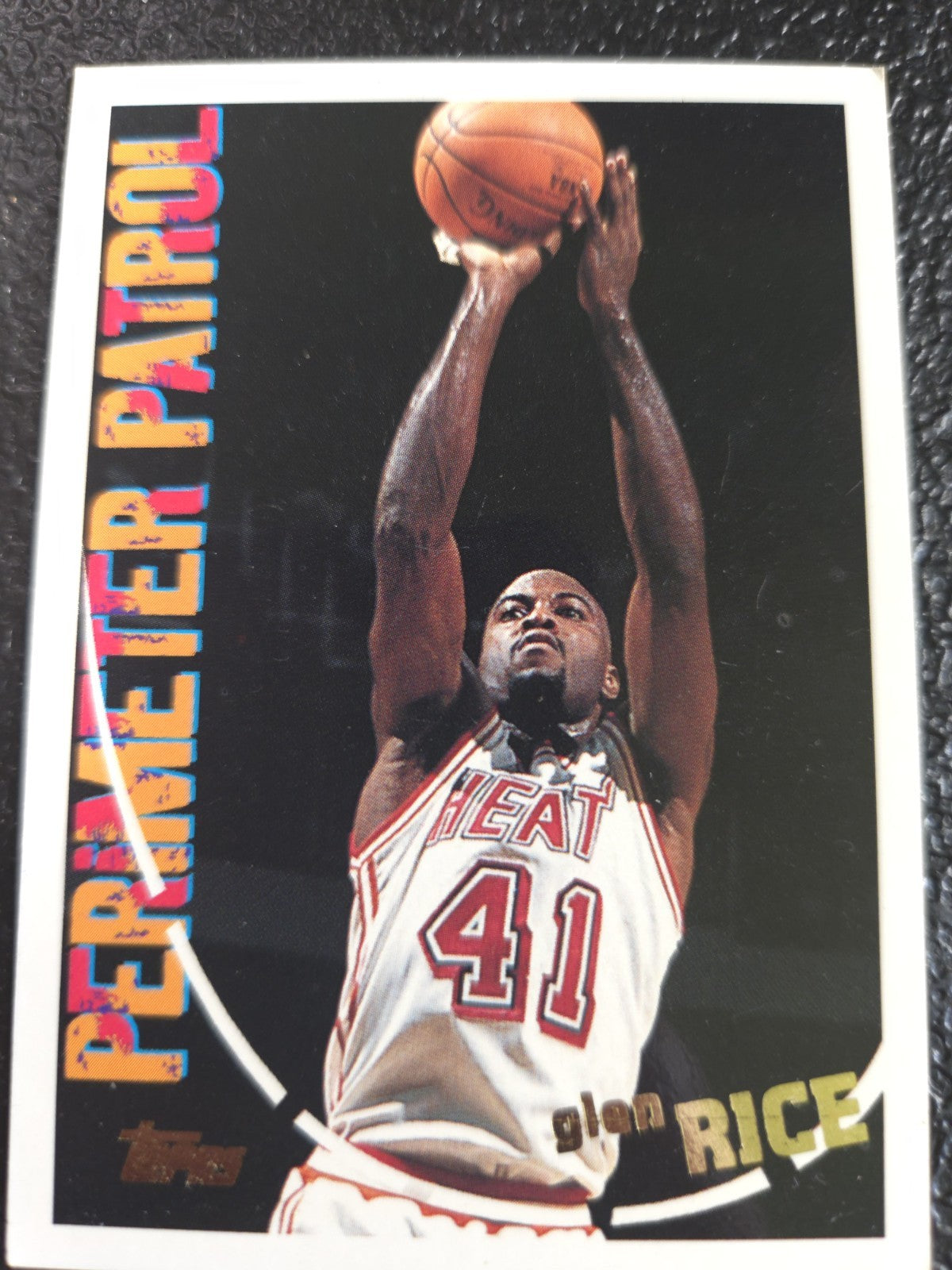 NBA - Glen Rice - 1994-95 Topps - #207 - Premier Patrol - Miami Heat - NM