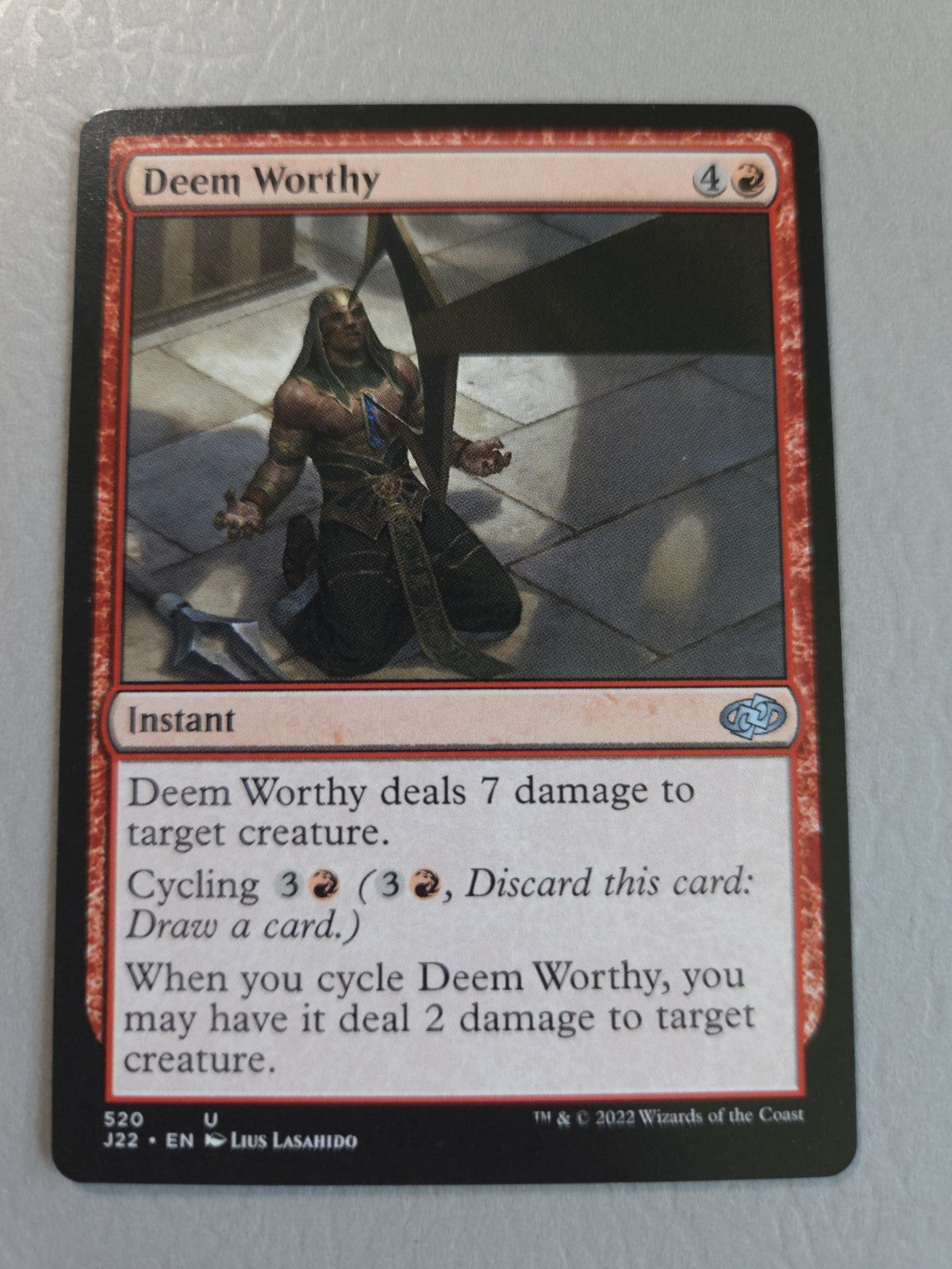 MTG - Deem Worthy - Jumpstart 2022 - Regular - U - 520 - NM 