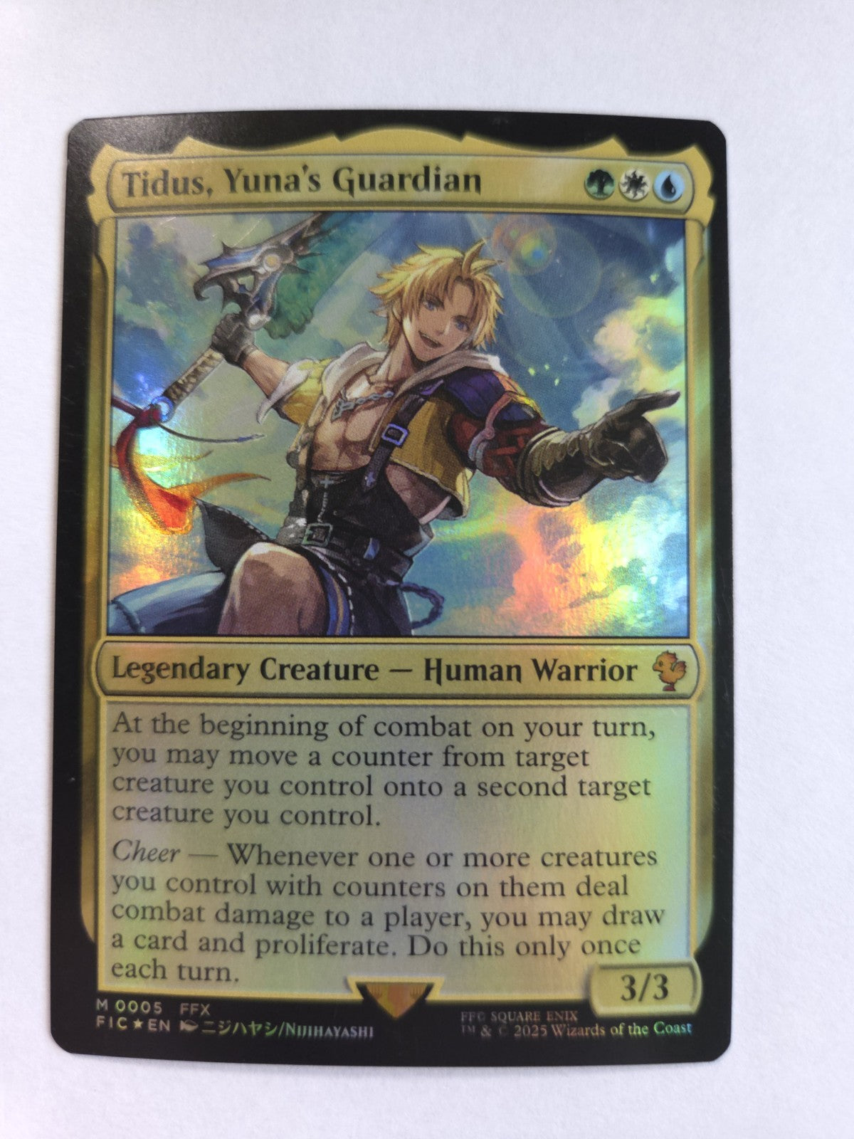 MTG - Tidus, Yuna's Guardian - Commander: Final Fantasy - Foil - M - 0005 - NM